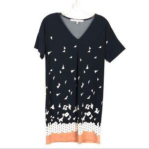 Max Studio Triangle Geometric Pattern Dress